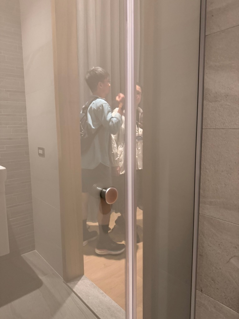 淋浴門圓鈕把手實裝